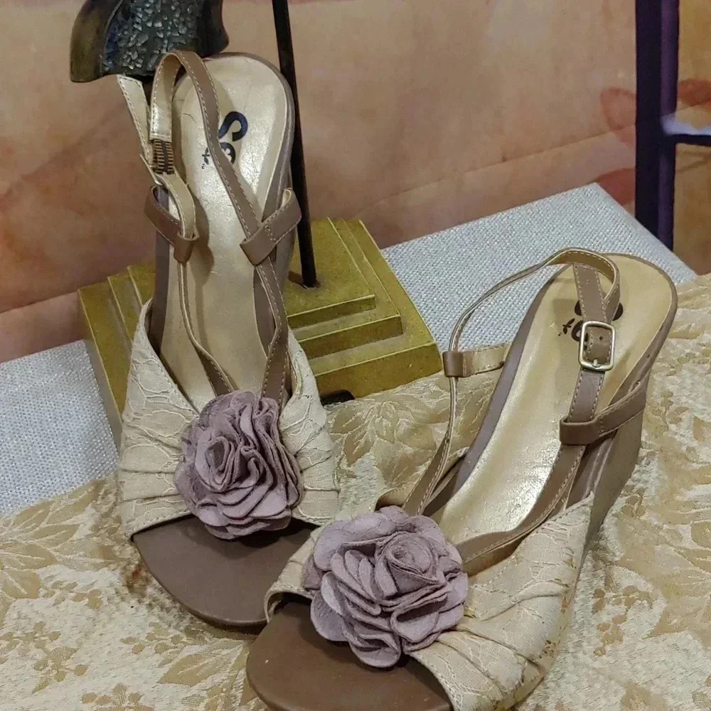 Wedge sandals open toe - Picture 5 of 8